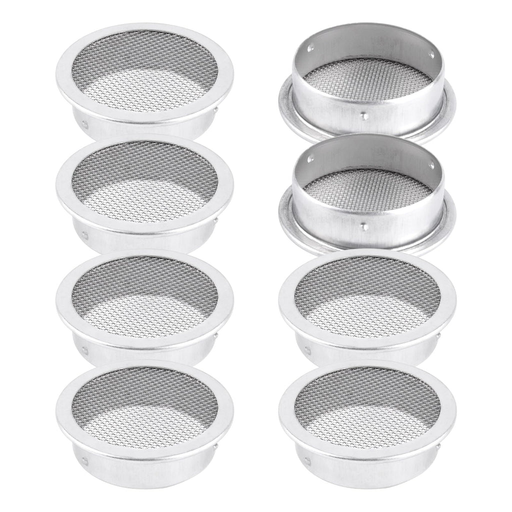 2 Inch Round Open Screen Vent Aluminum Mill Finish 8 Pack V63535