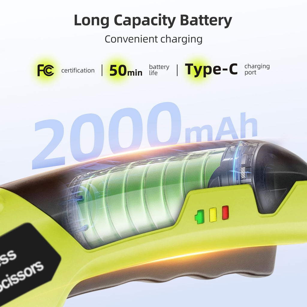 Cordless Electric Cutter with 2 Rotary Blades V3049