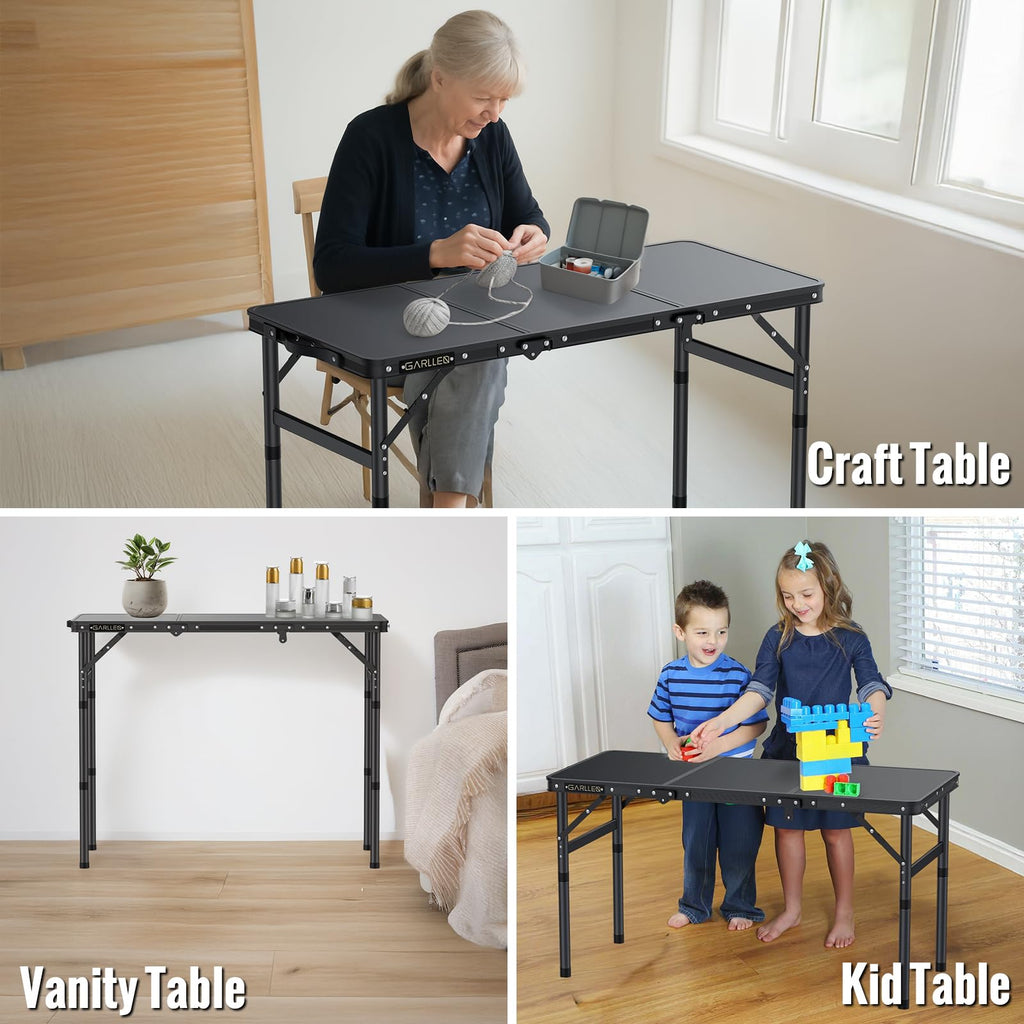 Folding Camping Table 3 Adjustable Height V115119
