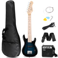 30 inch Kids Electric Guitar with 5w Amp, Gig Bag, Strap, Cable, Strings and Picks, Blue Z523346