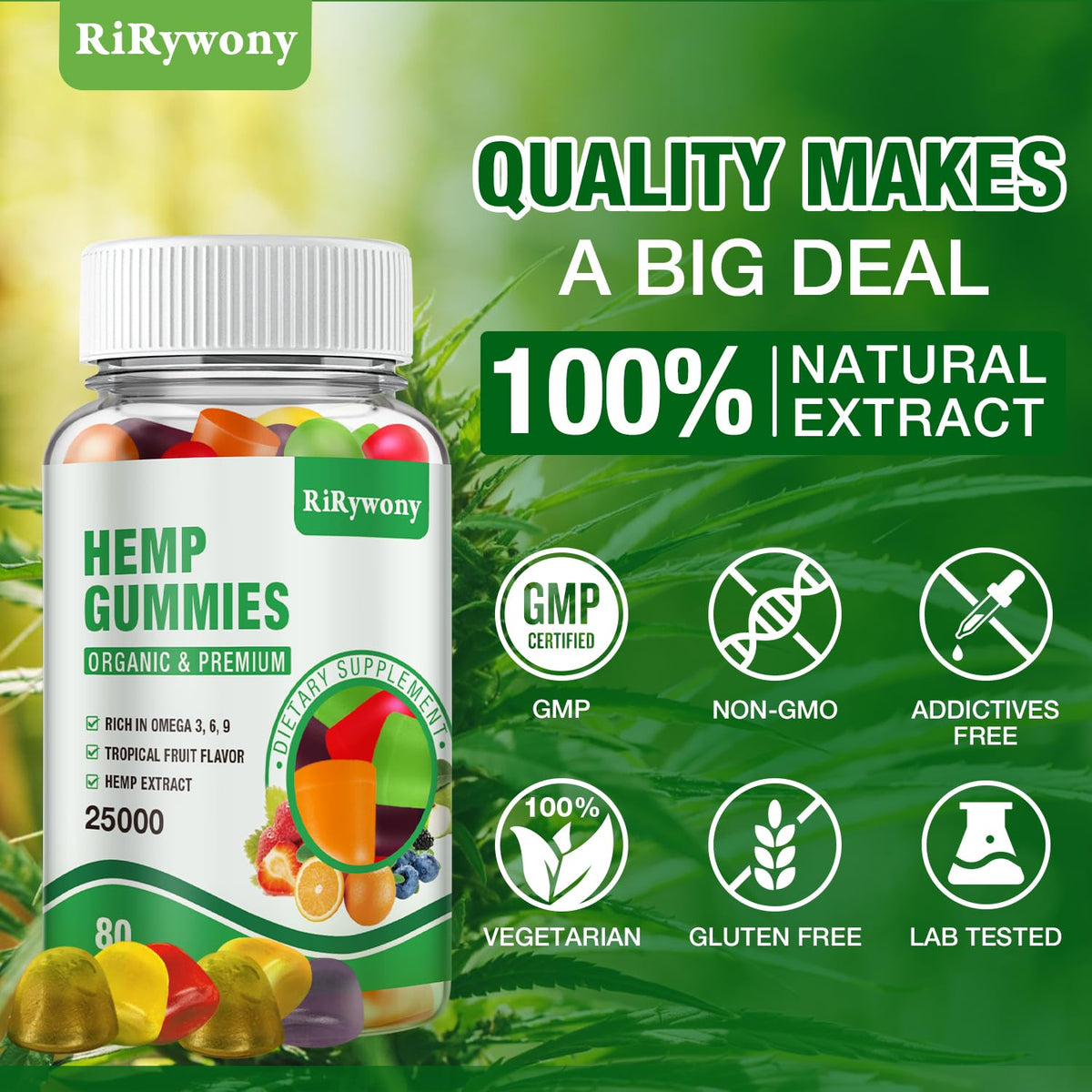 Hemp Gummies 80 Counts X638530