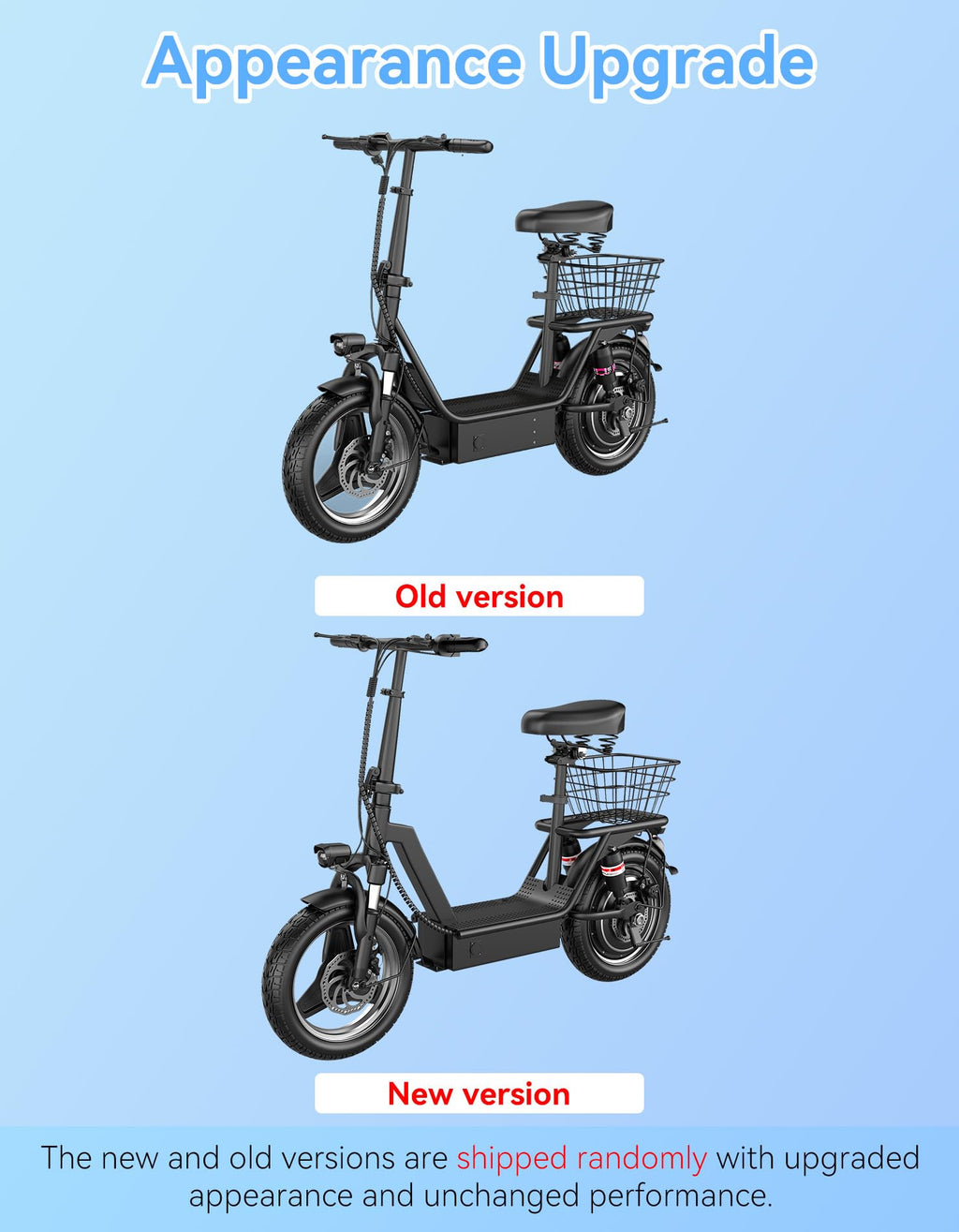 Foldable Electric Scooter with Seat D9984