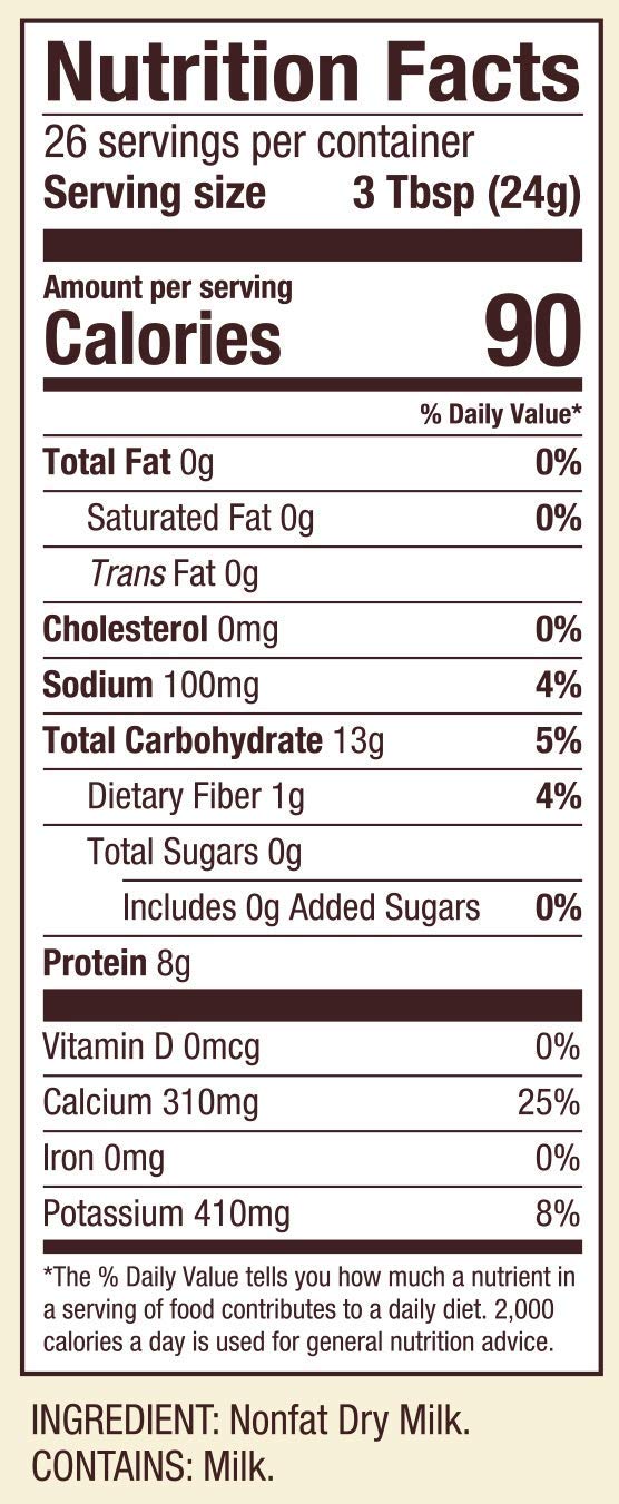 Nonfat Dry Milk Powder, 22oz L499854