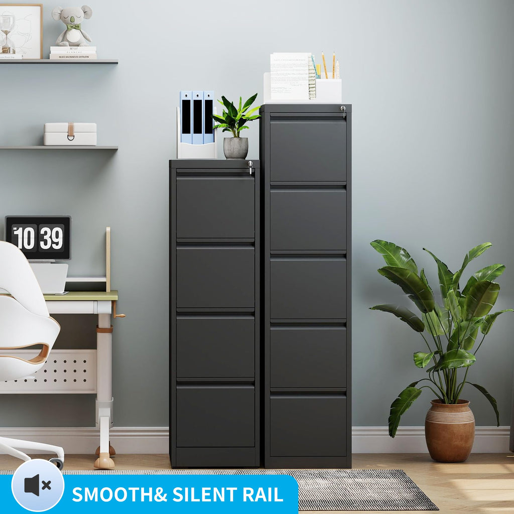 4 Drawer Metal File Cabinet with Lock U6288