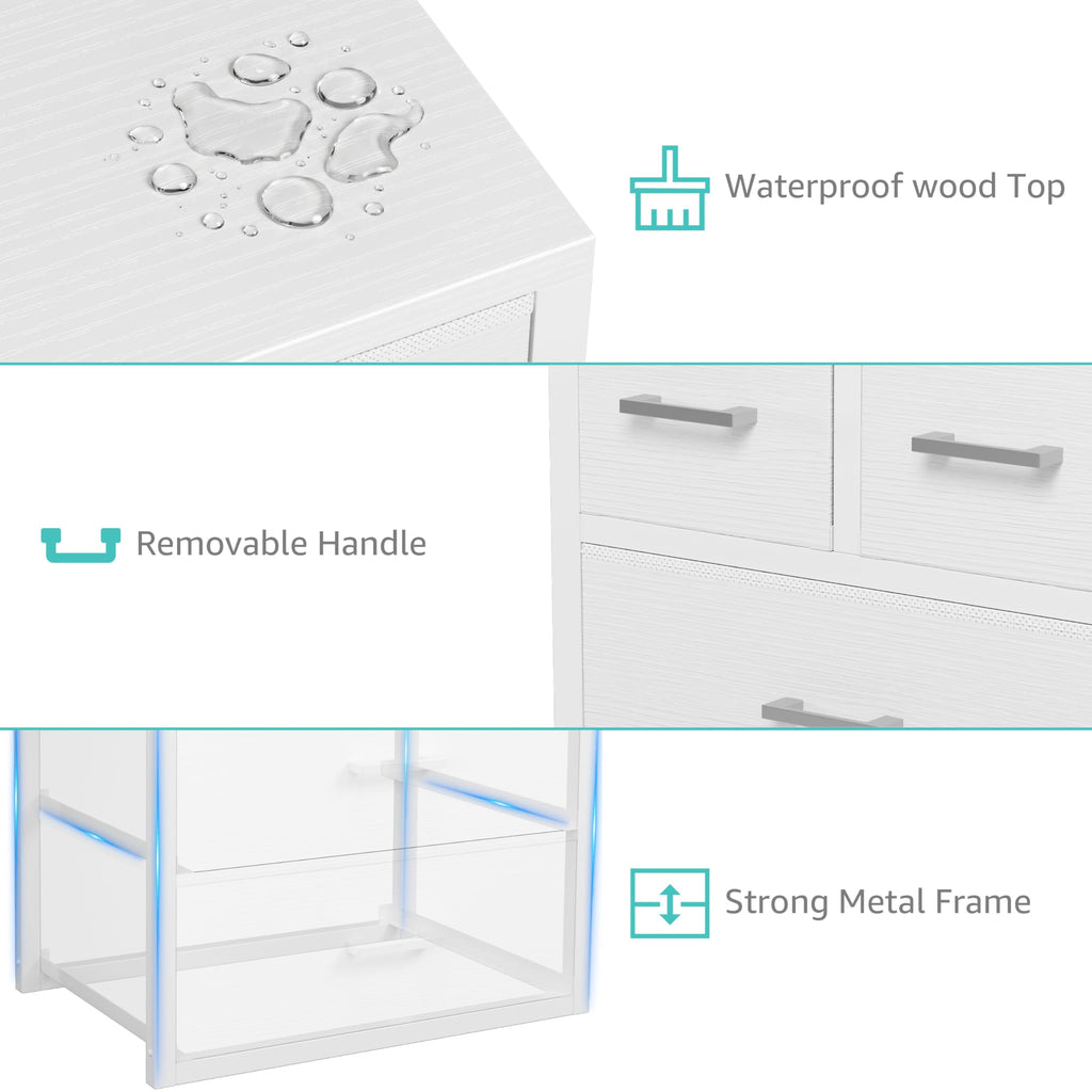 White 4 Drawer Dresser U517264