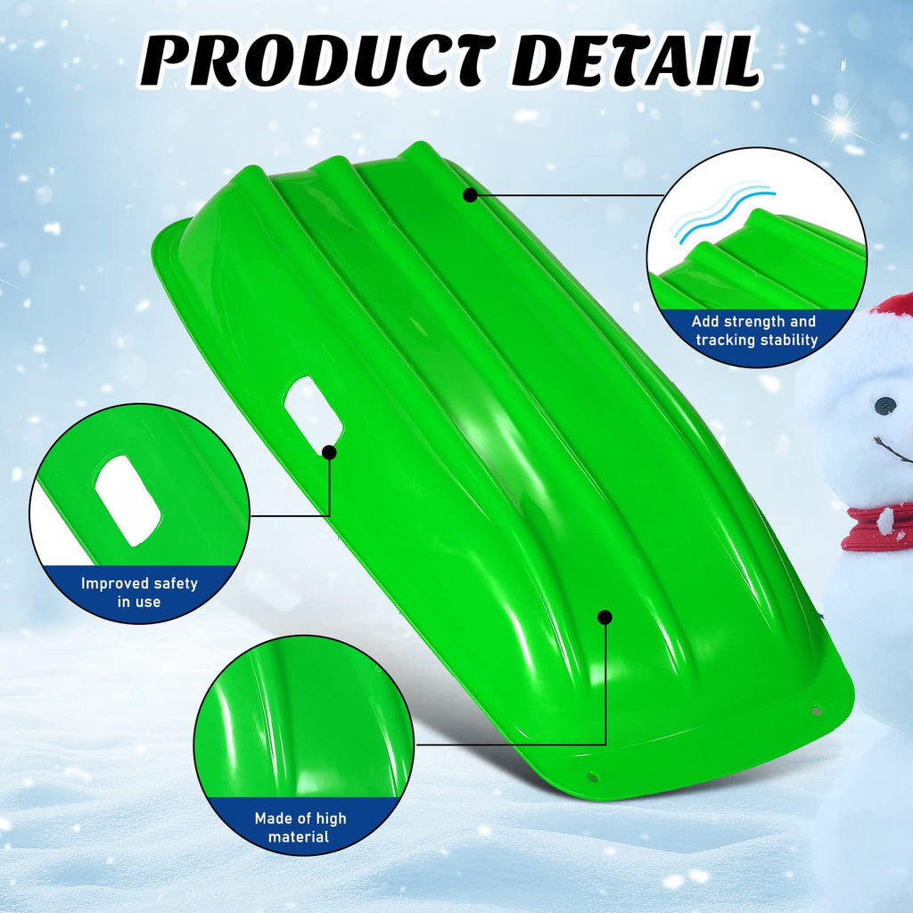 12 Pcs 35 Inch Plastic Snow Sleds Y3804