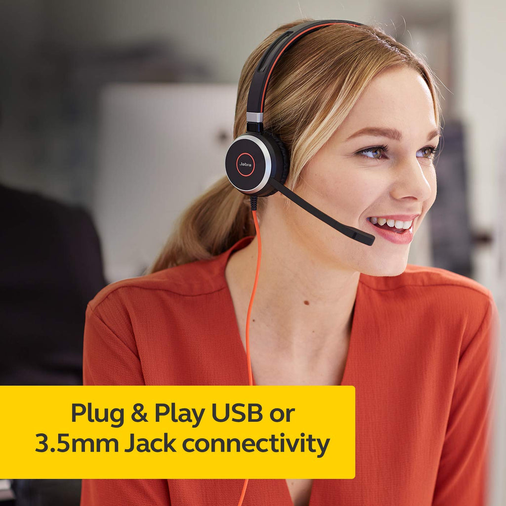 Wired Stereo Headset with 3.5mm Jack/USB Connection R3927
