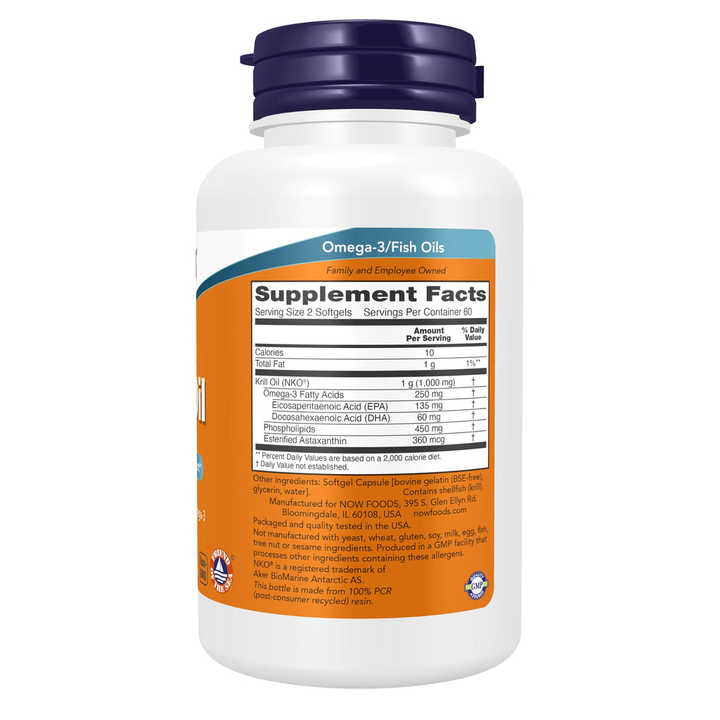 Krill Oil 500 mg Omega-3 120 Softgels K26676