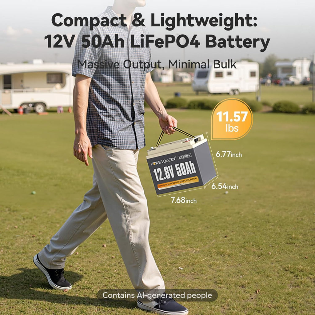 12V 50Ah LiFePO4 Lithium Battery J6915