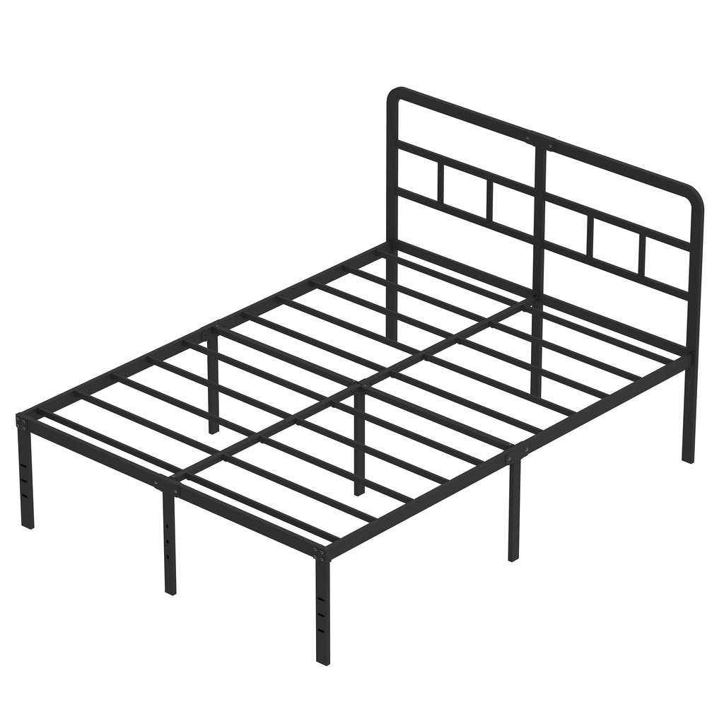 18 Inch Metal Queen Bed Frame with Headboard H6292