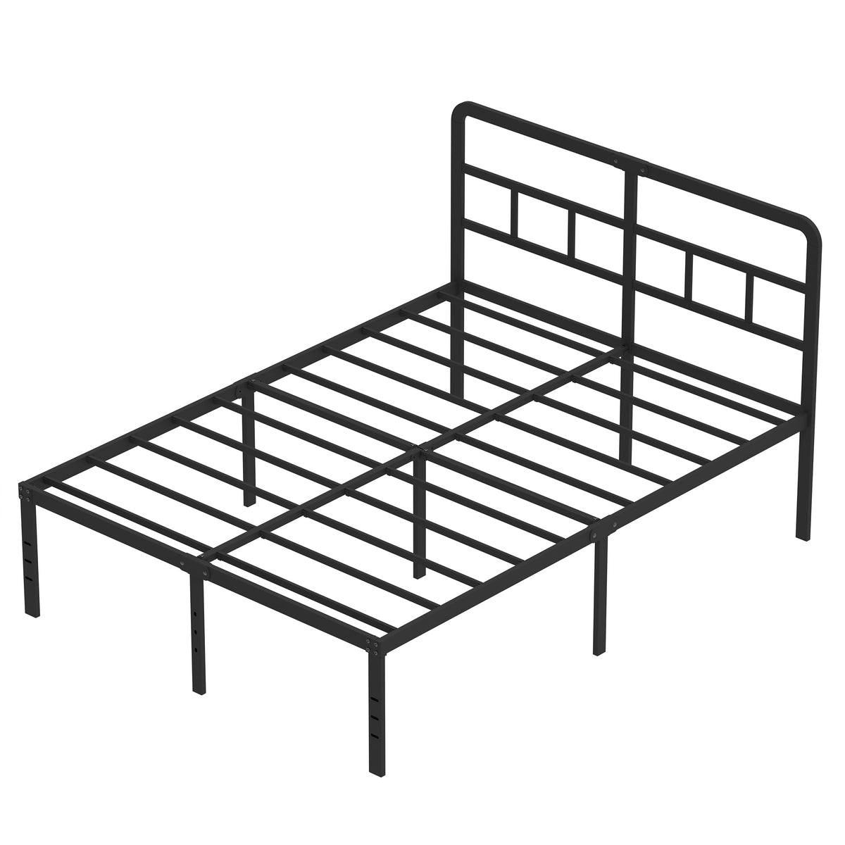 18 Inch Metal Queen Bed Frame with Headboard H6292