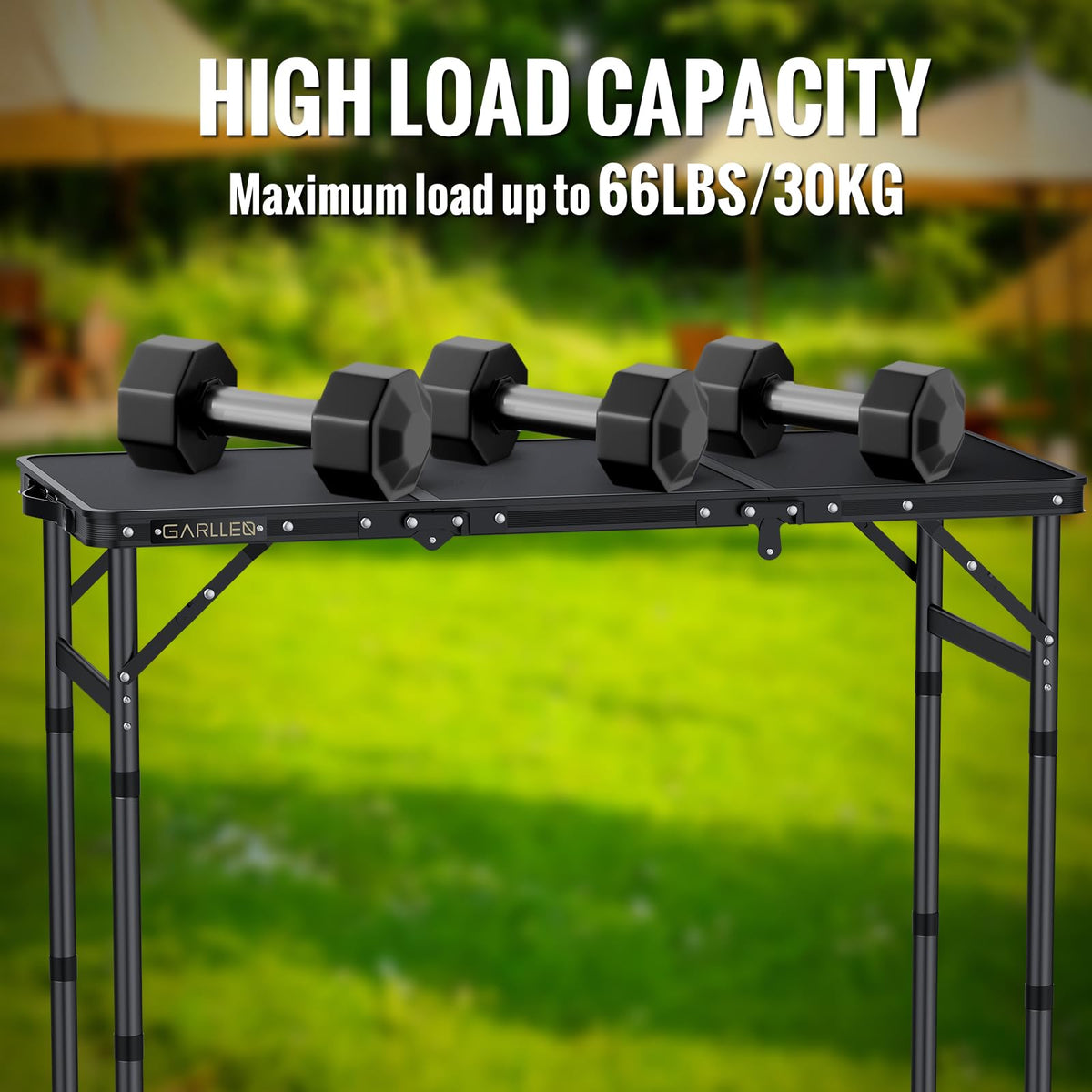 Folding Camping Table 3 Adjustable Height V115119