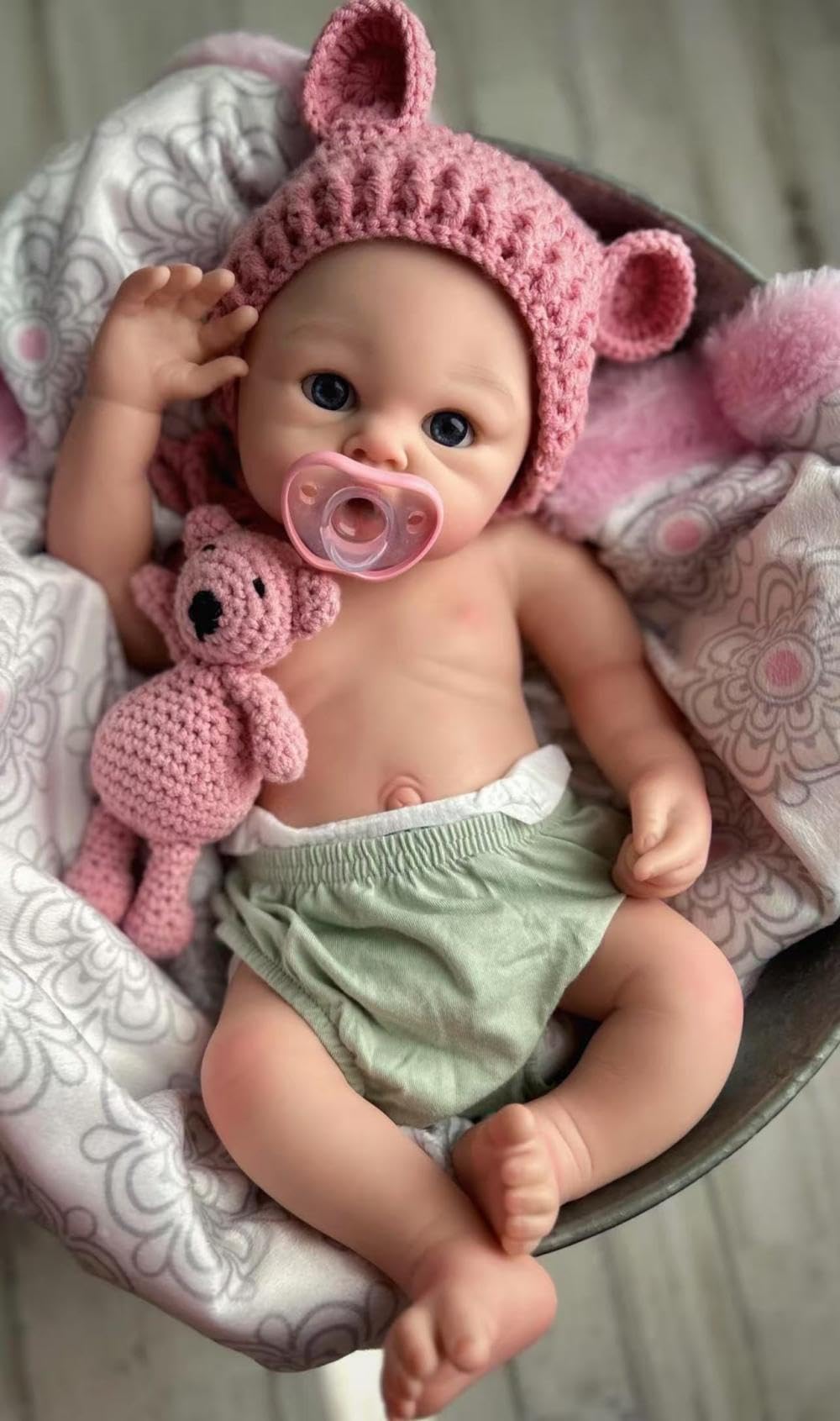 20 Inch 7Lbs Silicone Reborn Baby Dolls Girl S271