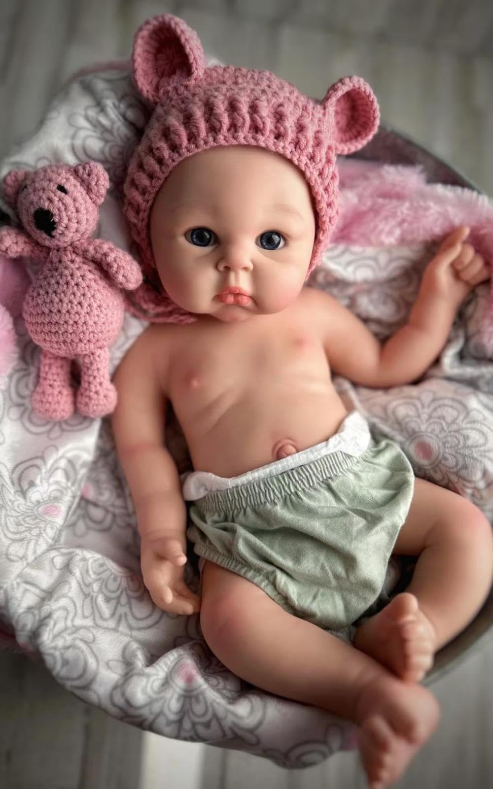 20 Inch 7Lbs Silicone Reborn Baby Dolls Girl S271