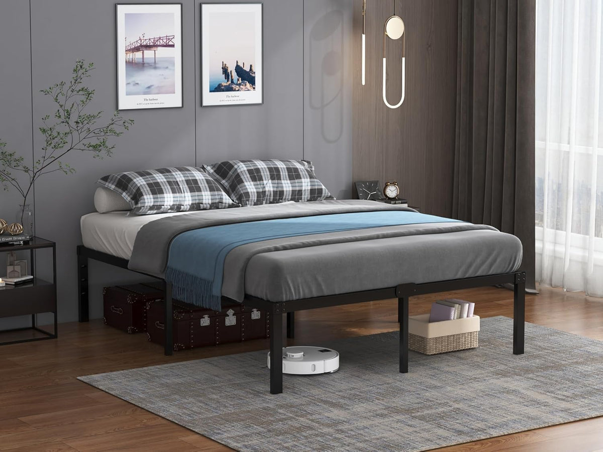 18 Inch Queen Metal Platform Bed Frame S5860