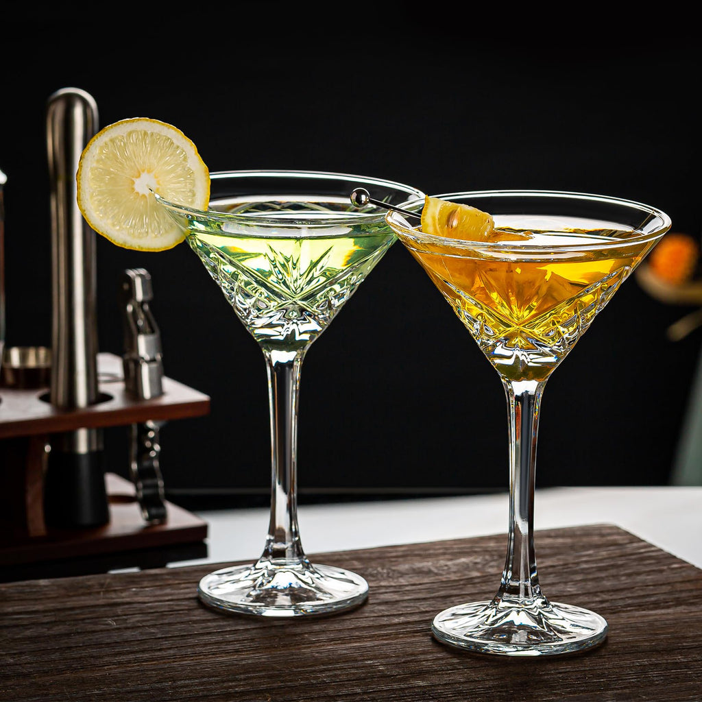 Set of 4 Crystal Stemmed Cocktail Glasses Y97638