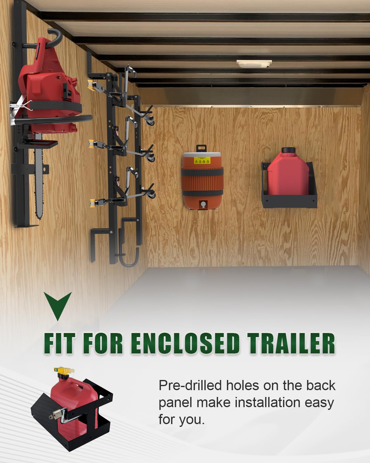 5 Gallon Fuel Gas Can Rack Holder with Lock H946773