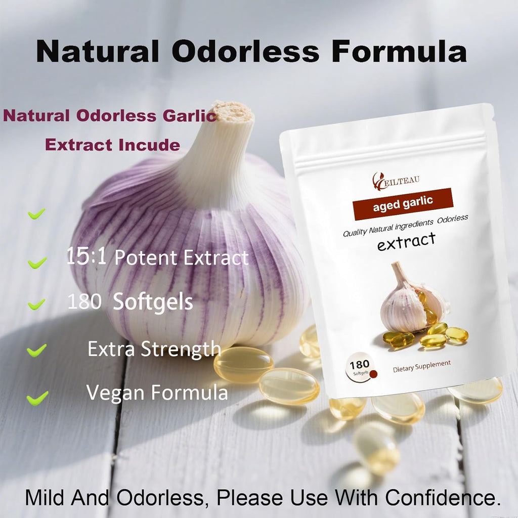 Odorless Aged Garlic Extract 180 Softgels Q4887
