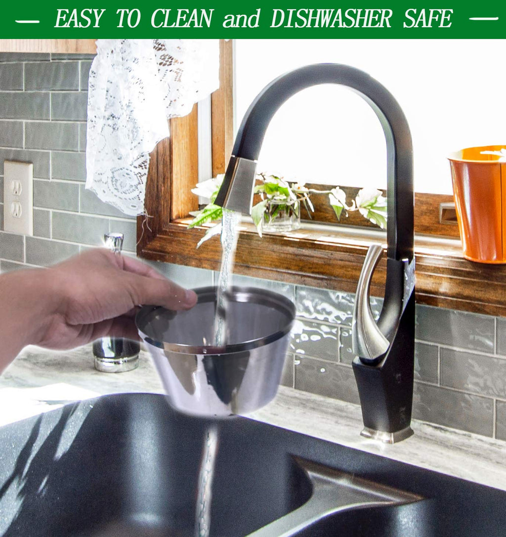 Stainless Steel Reusable Coffee Filters 8 12 Cup Pack of 2 W417