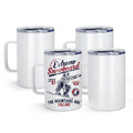 16oz Stainless Steel Sublimation Mug with Lid, 4 Pack Q34116