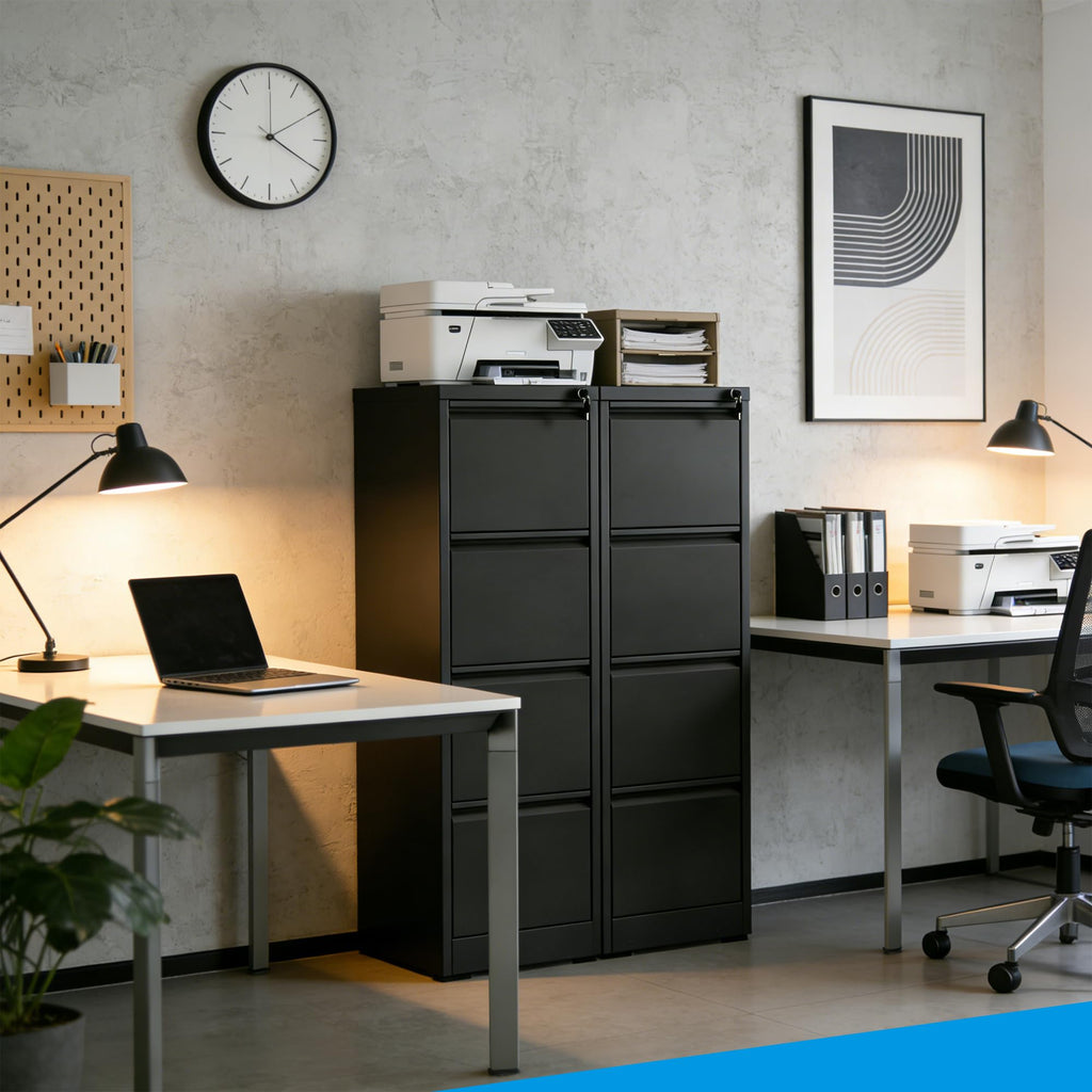 4 Drawer Metal File Cabinet with Lock U6288
