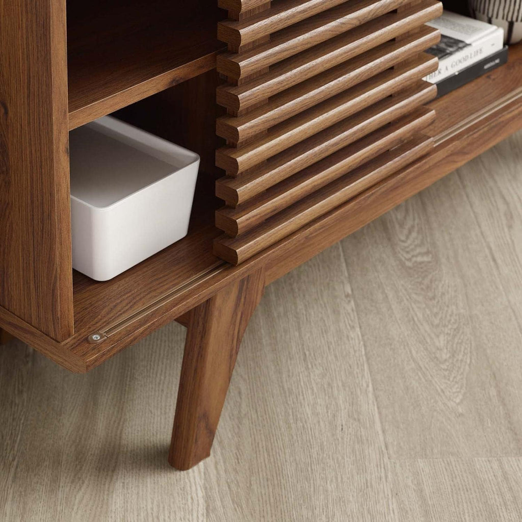 Mid-Century Modern Corner Media TV Stand G5958