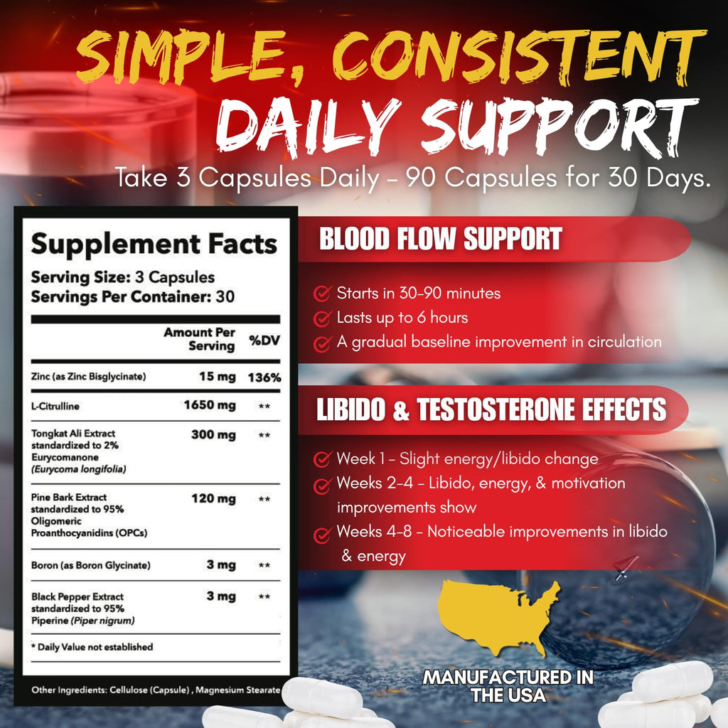 90 Capsules Nitric Oxide Supplement U48838