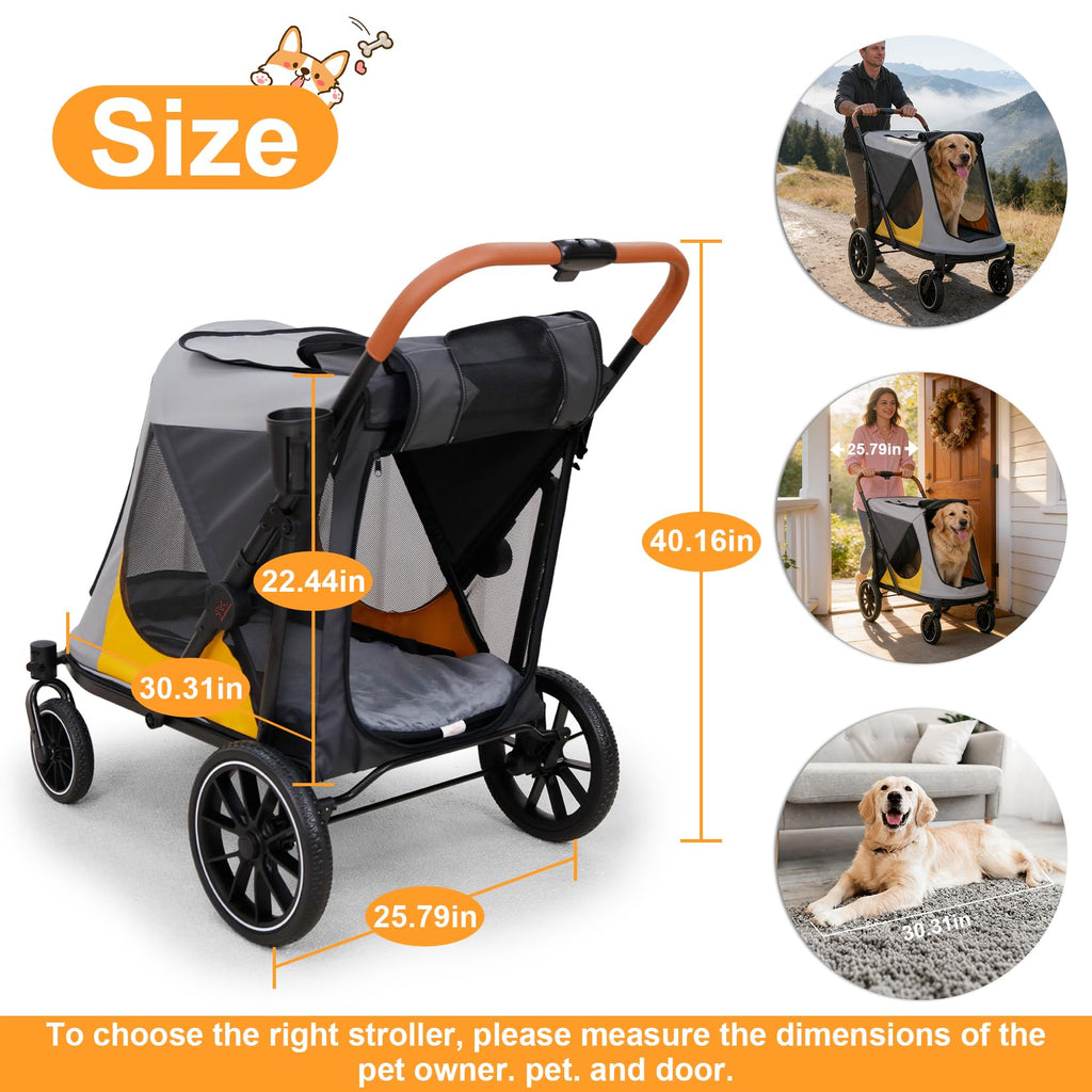 Large Dog Stroller with Dual Entry X272