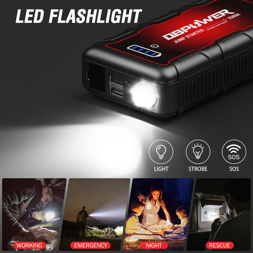 2500A Peak 74Wh Portable Car Jump Starter K960406