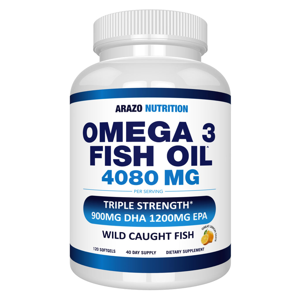 Wild Caught Omega-3 Fish Oil 120 Burpless Lemon Softgels G251033