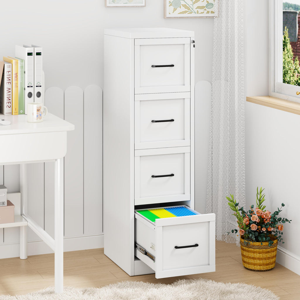 4 Drawer Metal File Cabinet with Lock T293