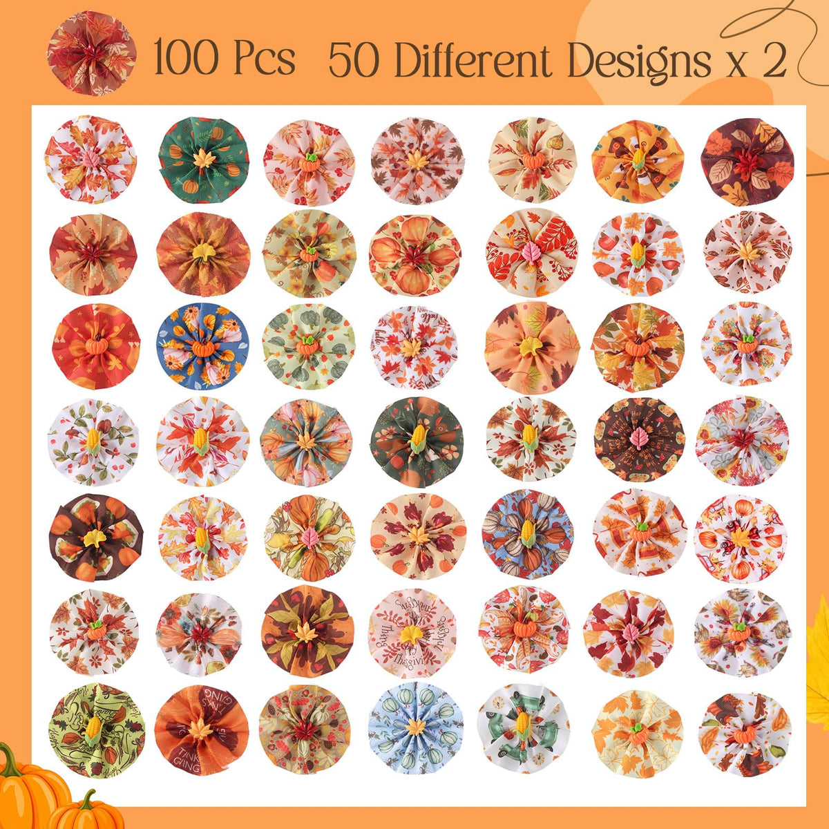 100 Pcs Pet Collar Flowers Charms H858884