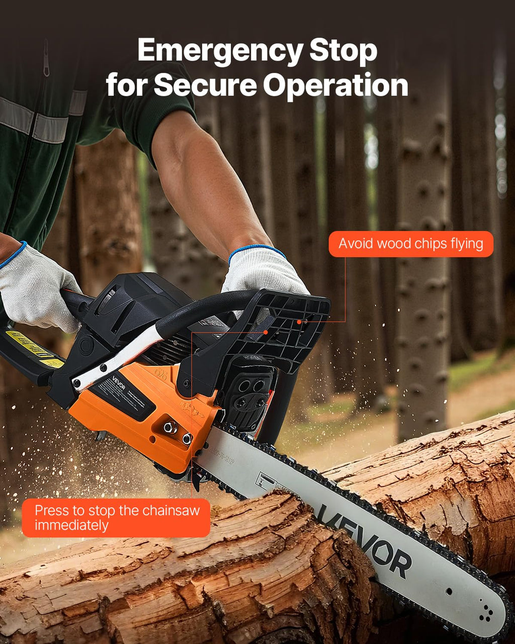 20 Inch 62CC Gas Powered Chainsaw N295