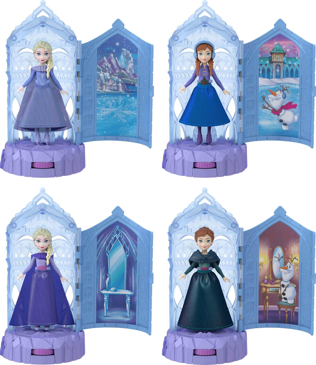 Small Dolls & Mini Castle Playsets with Spinning Doll Reveal A632
