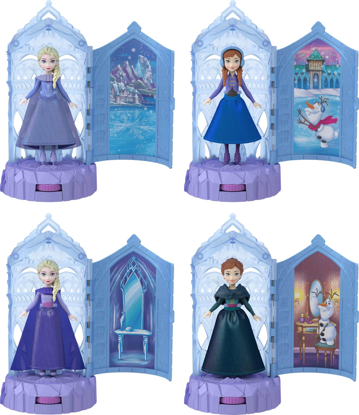 Small Dolls & Mini Castle Playsets with Spinning Doll Reveal A632