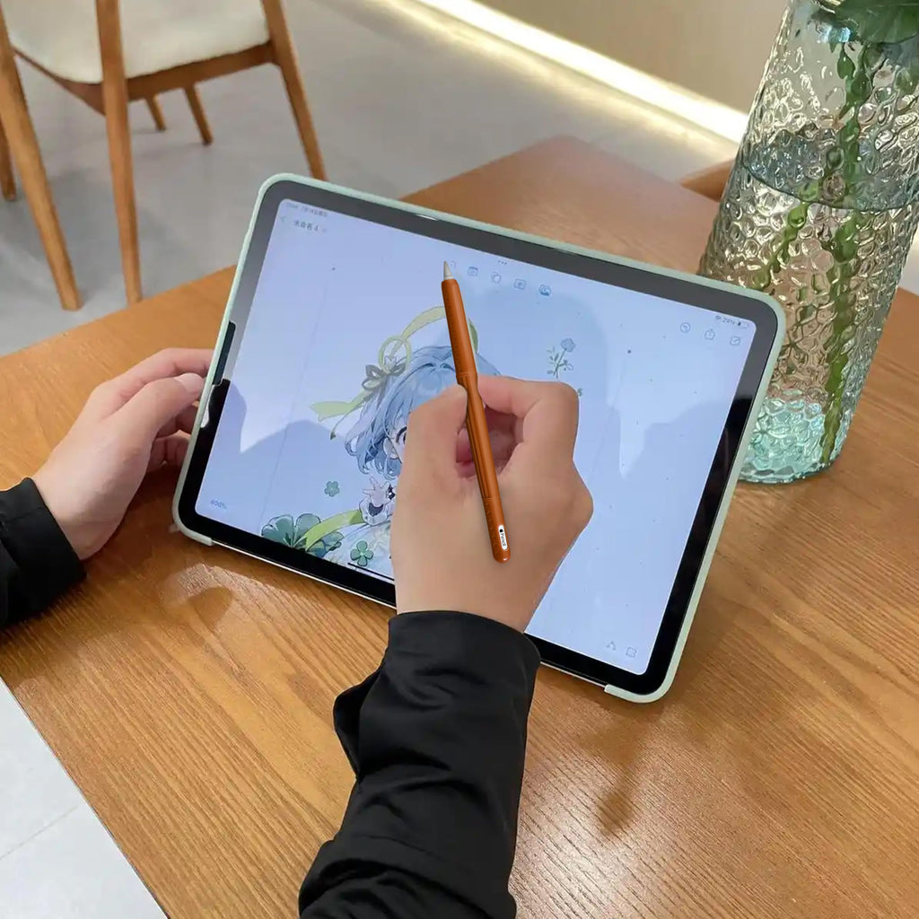 Silicone Case Cover Skin for Apple Pencil Brown K338985