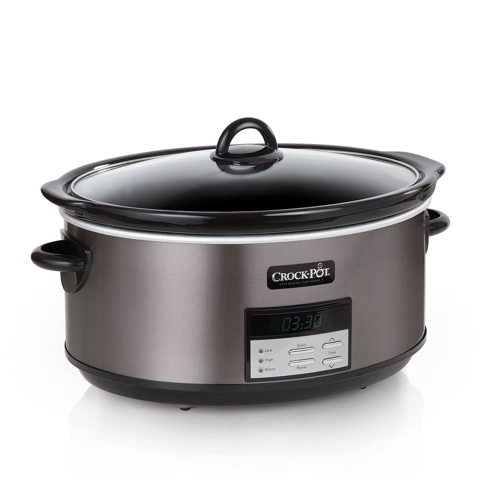 8 Quart Programmable Slow Cooker + 7 Quart Oval Manual Slow Cooker, Stainless Steel B9245