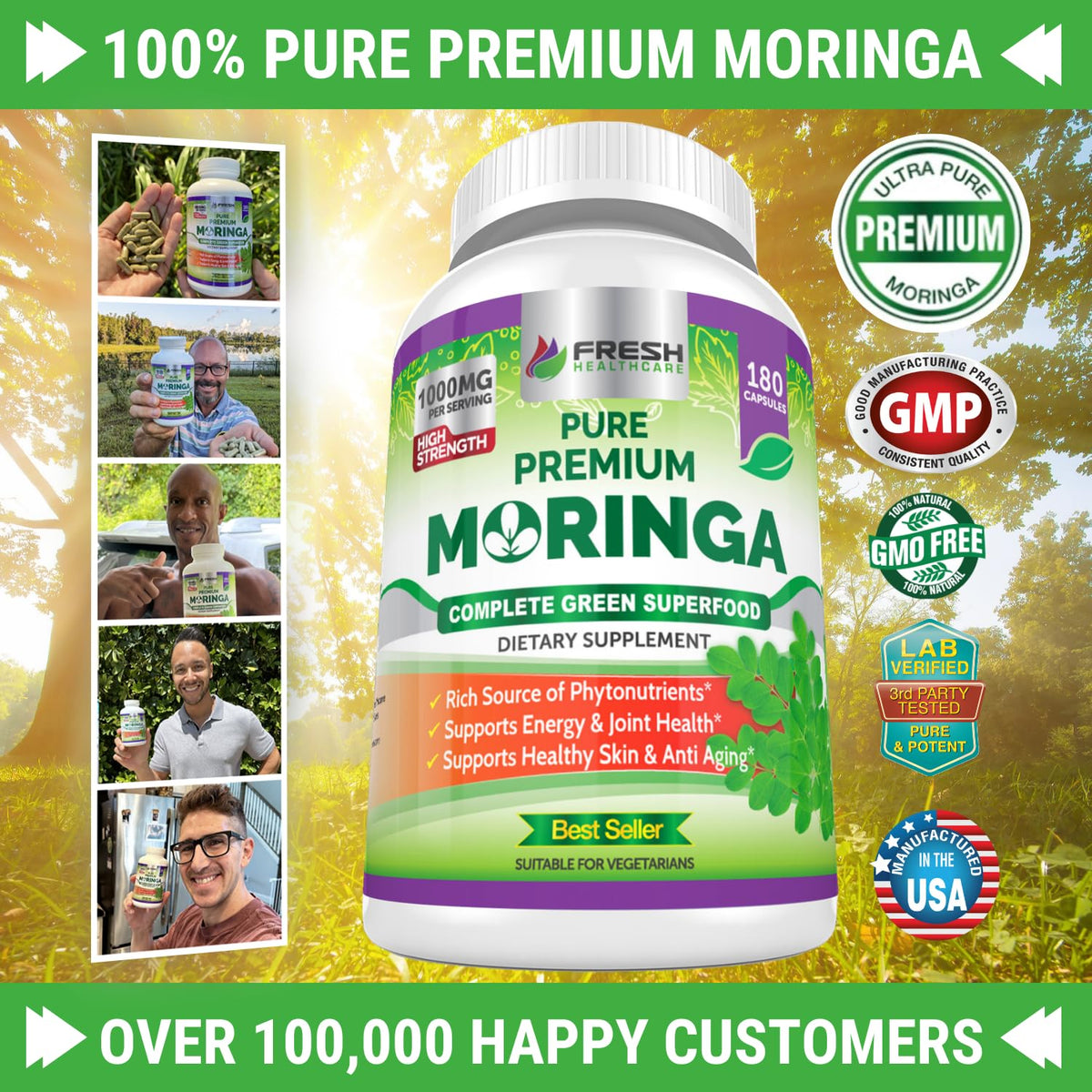 Moringa Capsules 180 Pills L957606