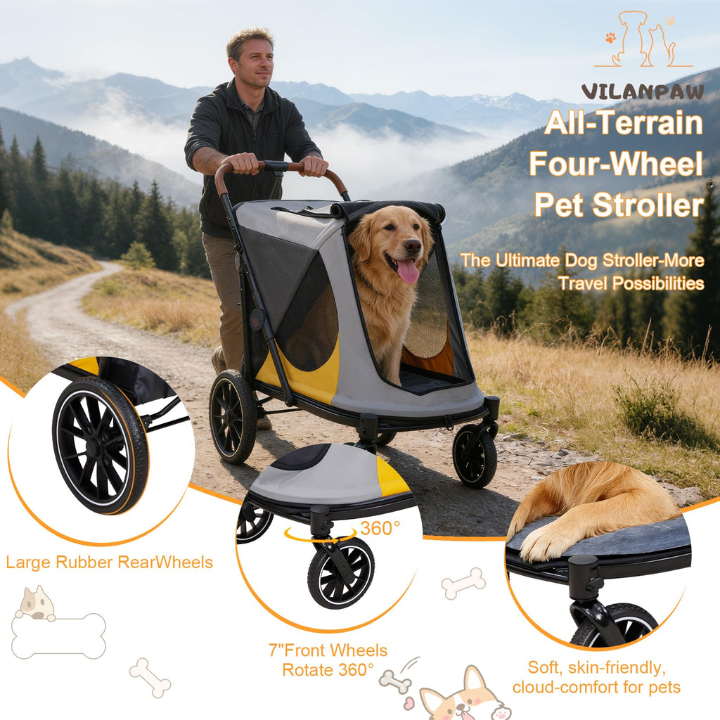 Large Dog Stroller with Dual Entry X272