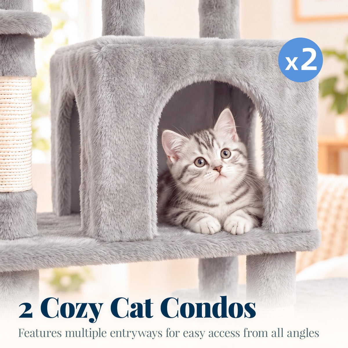 Cat Tree Tower with 3 Platforms S1685