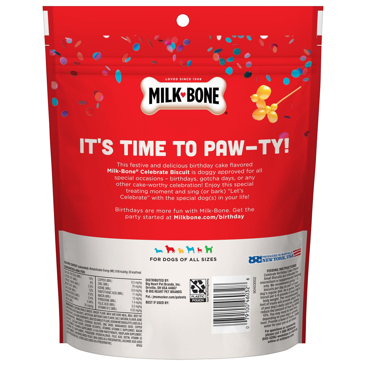 Birthday Cake Dog Treats 8 Oz N83089