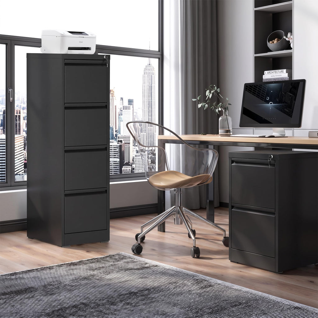 4 Drawer Metal File Cabinet with Lock U6288
