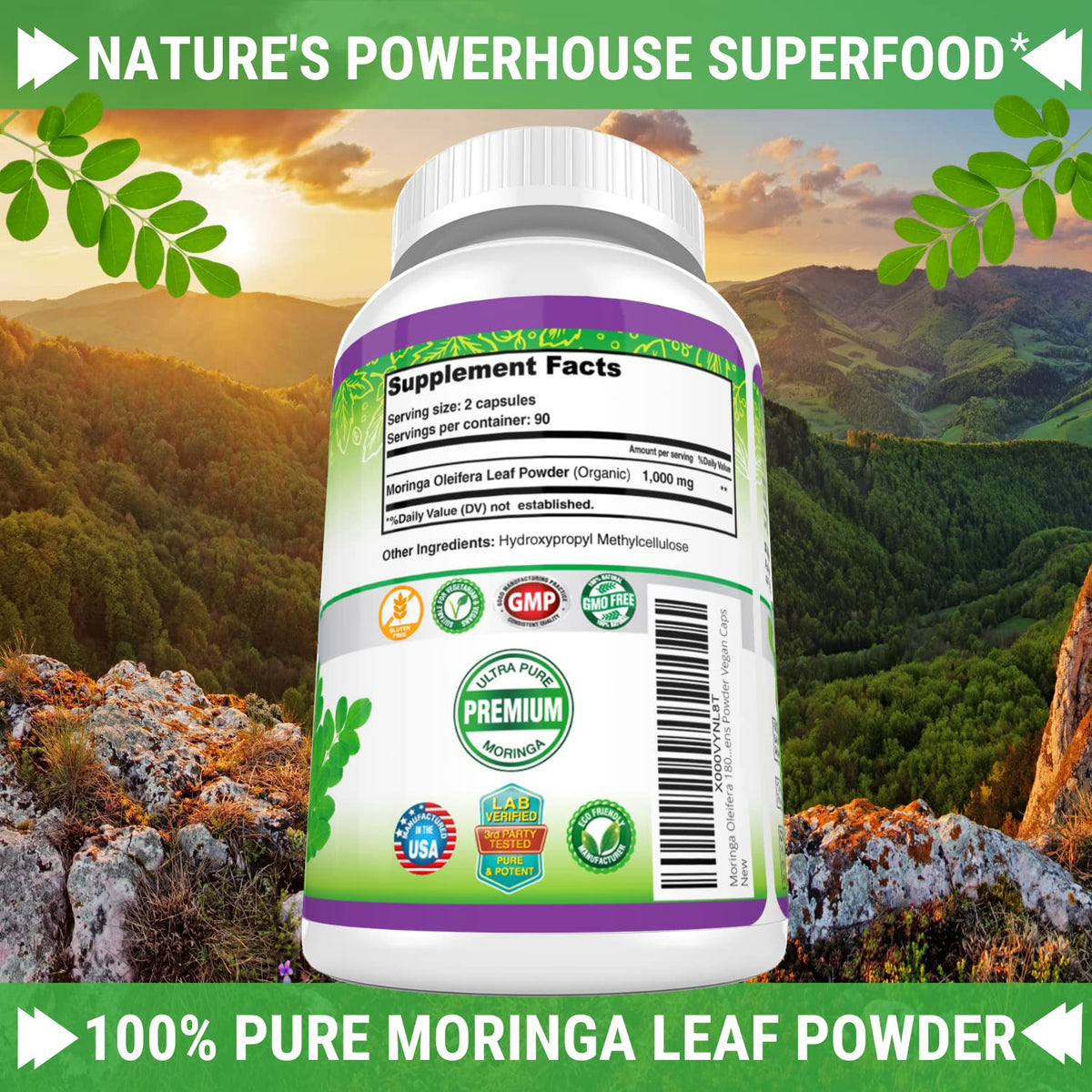 Moringa Capsules 180 Pills L957606