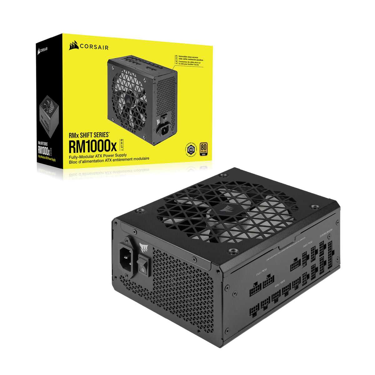 Black ATX 3.1 PCIe 5.1 Power Supply O88676