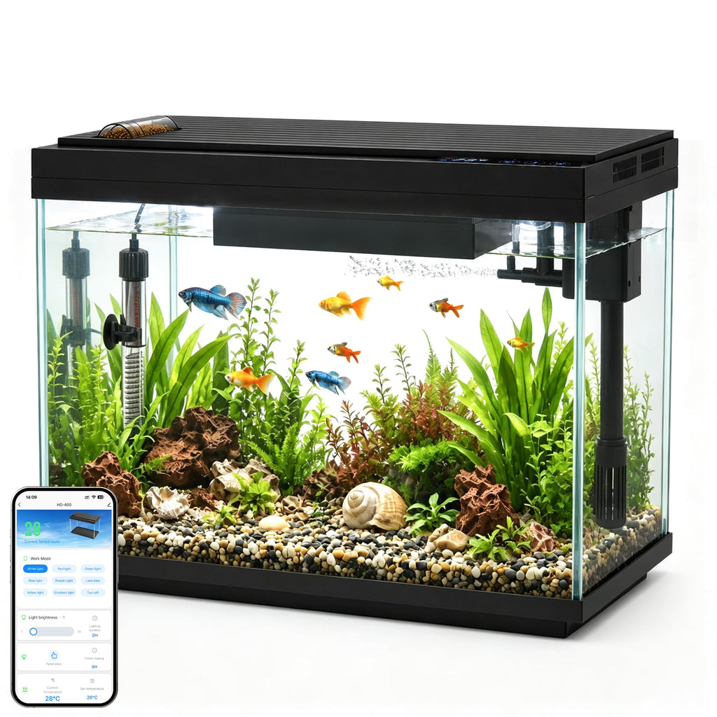 5 Gallon Aquarium Kit Ultra-White Glass O3324