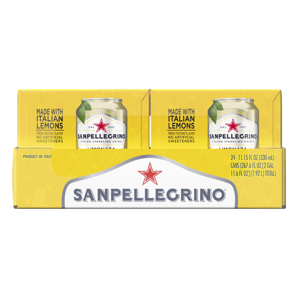 Italian Sparkling Lemon Beverage 24 Pack of 11.15 Fl Oz Cans Z68772