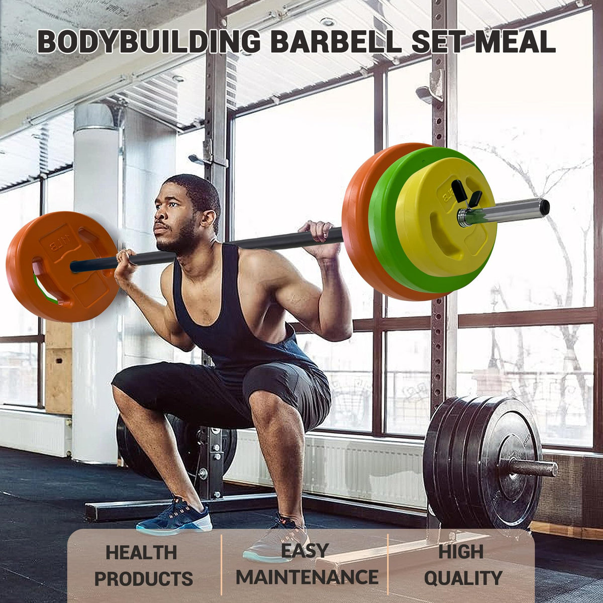 40 LBS Adjustable Barbell Weight Set E42999