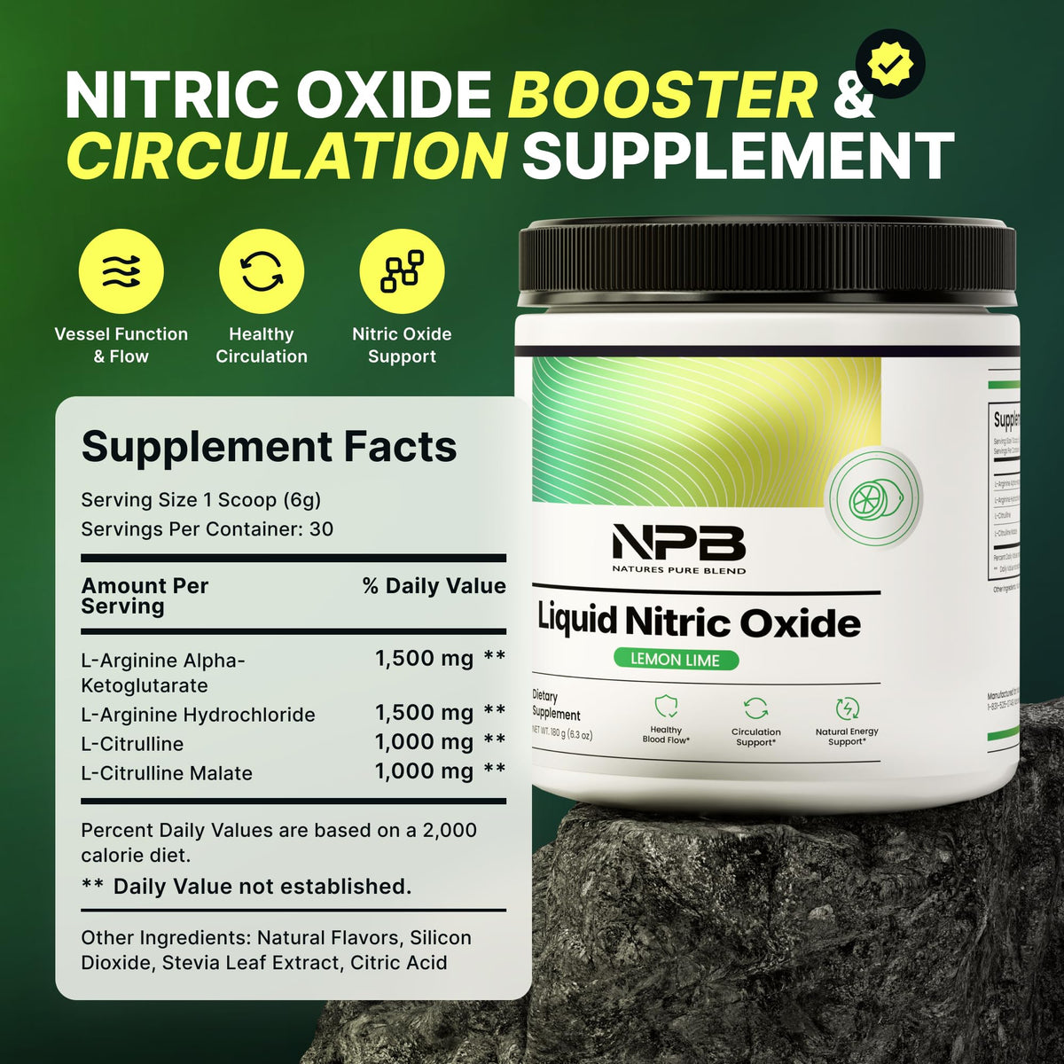 Liquid Nitric Oxide Supplement 5000 MG N93219