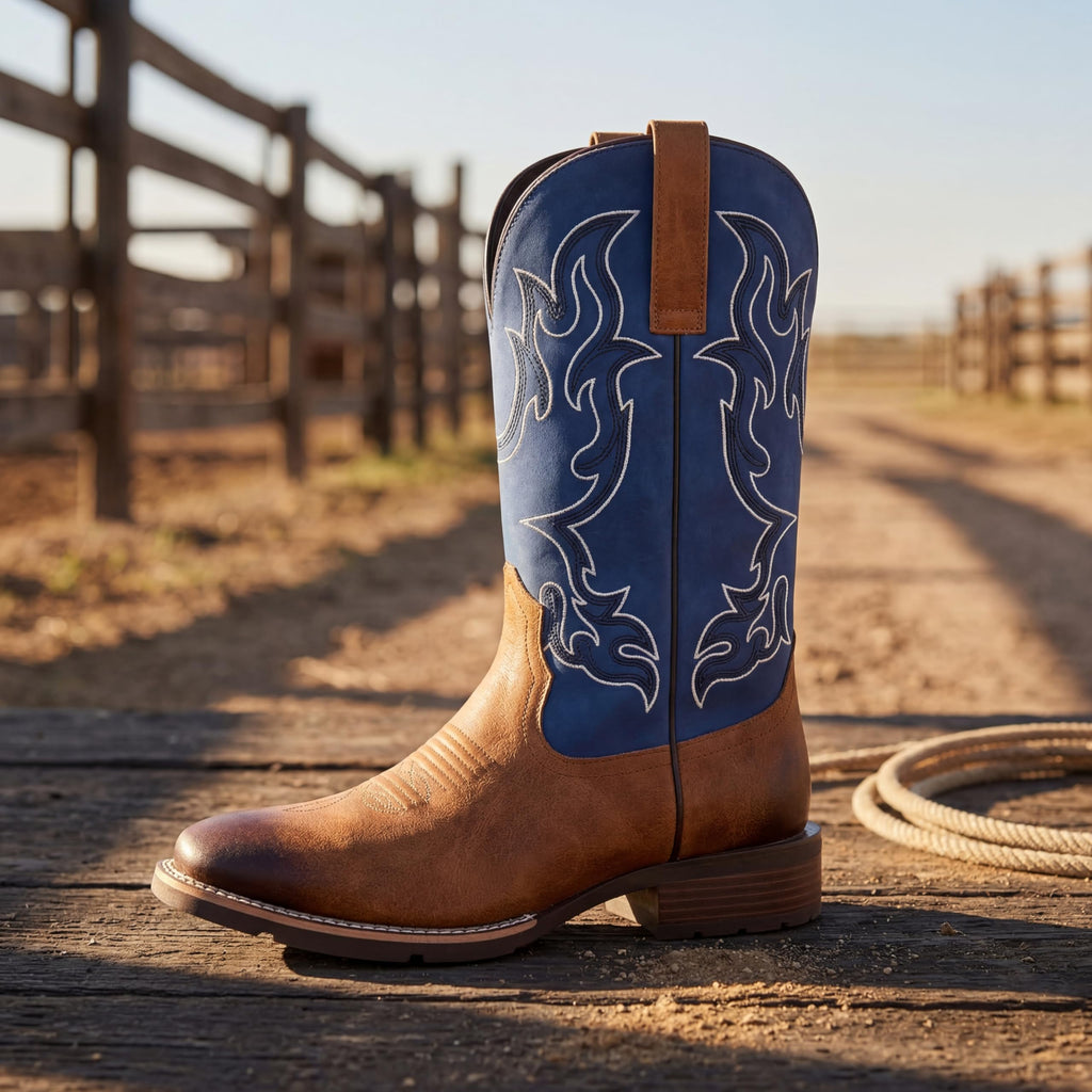 Men's Square Toe Western Pull-On Boots U600