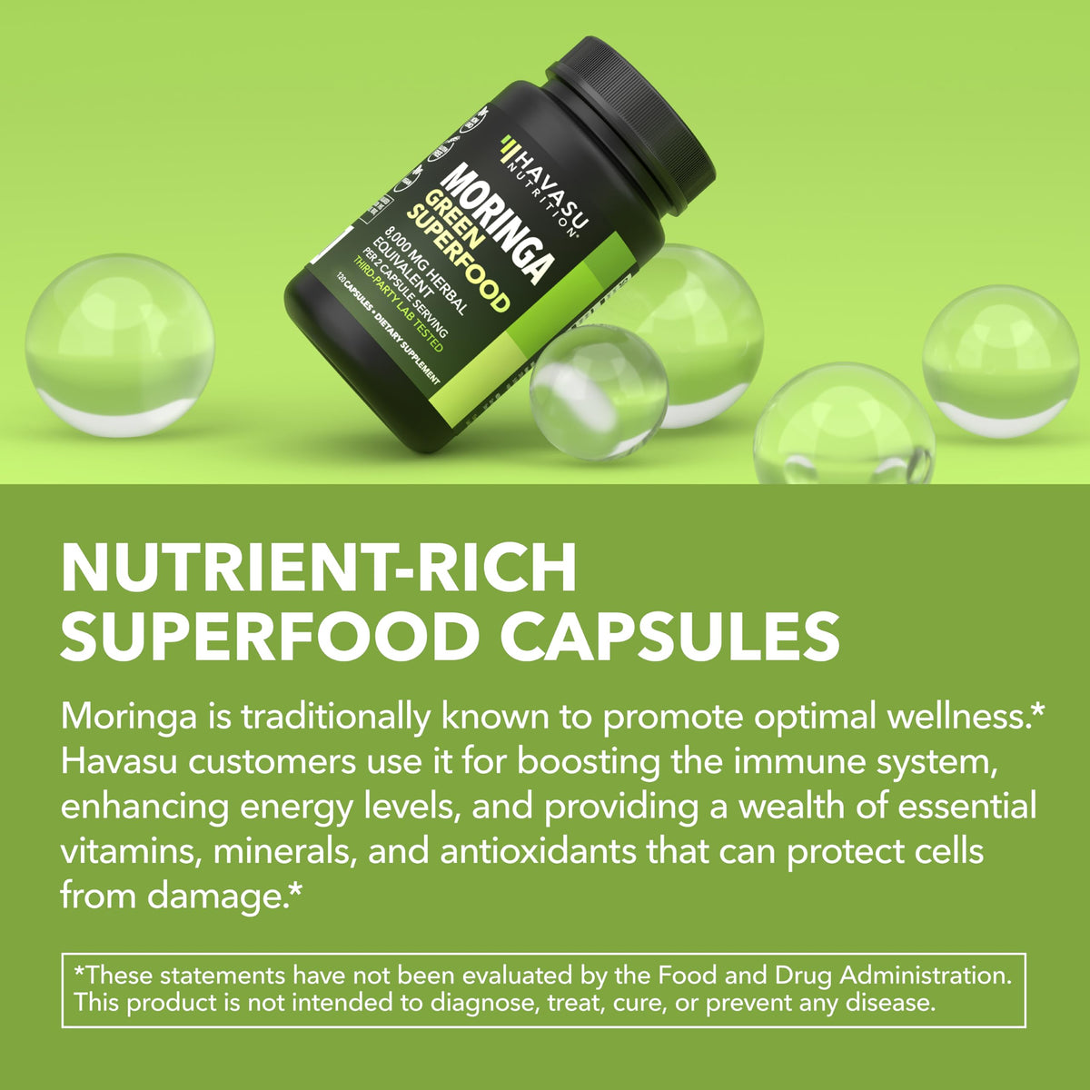 Moringa Capsules 800mg 120 Count L834358